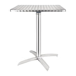 Table inox carrée à plateau basculant Bolero 600mm — CG838