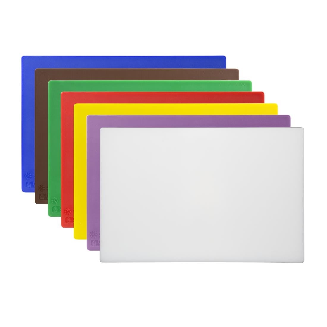 Ensemble de 7 planches à découper antibactériennes basse densité Hygiplas 10mm — CH046