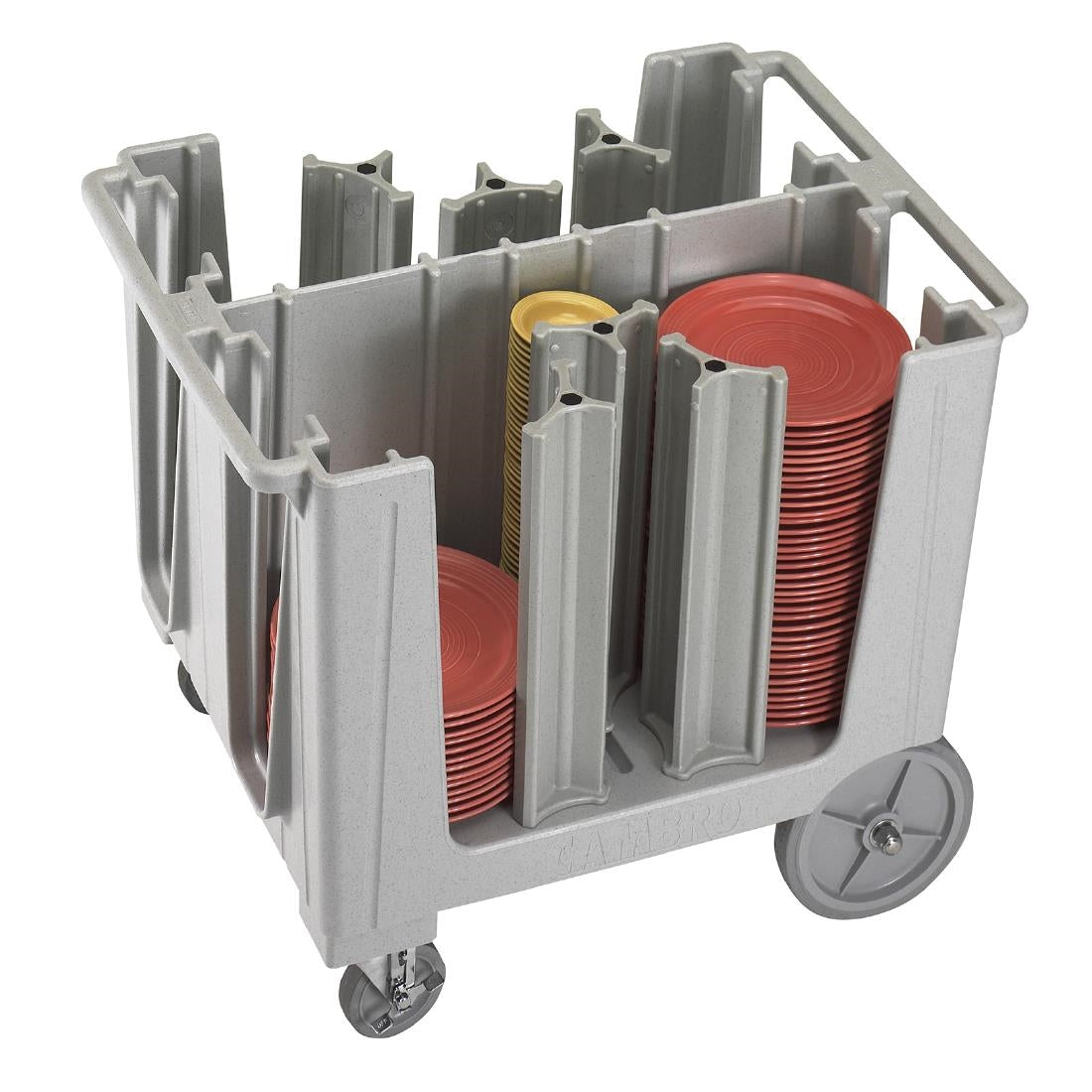 Chariot ajustable à assiettes Cambro Série S gris moucheté — CJ636