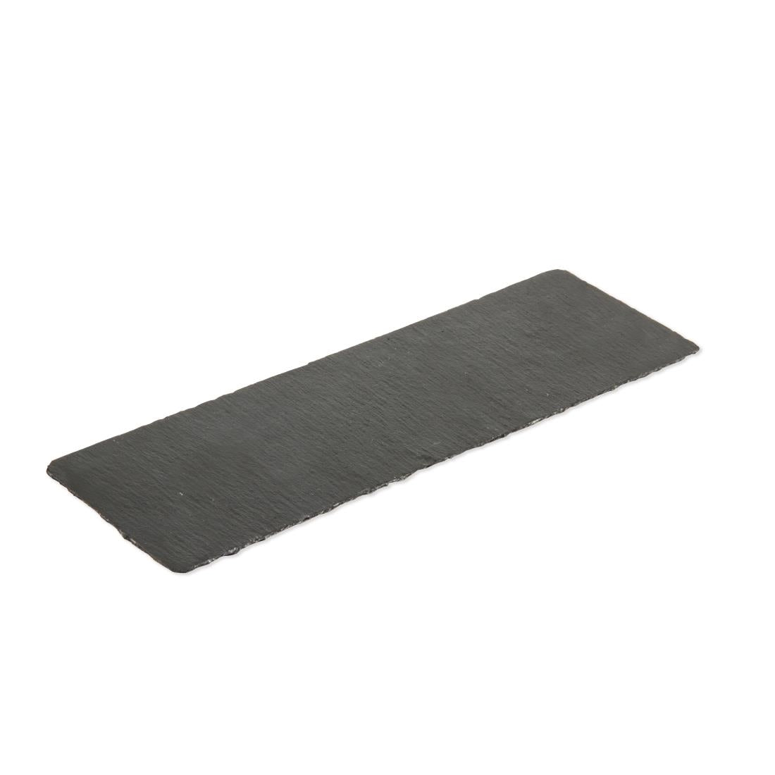 Plateau de présentation en ardoise naturelle Olympia 300x100mm (lot de 4) — CK408
