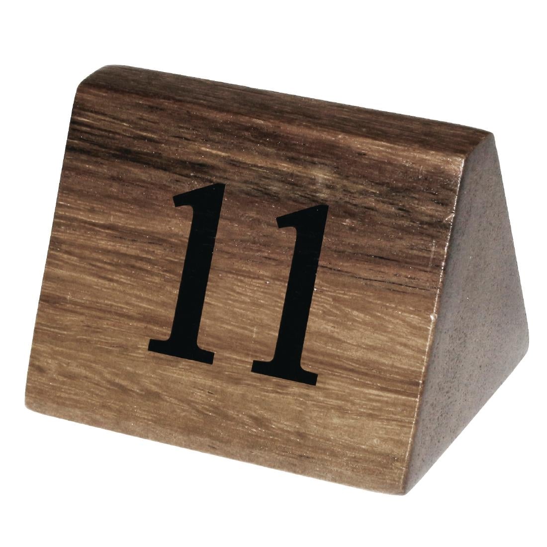 Numéros de table en bois Olympia 11 à 20 — CL393