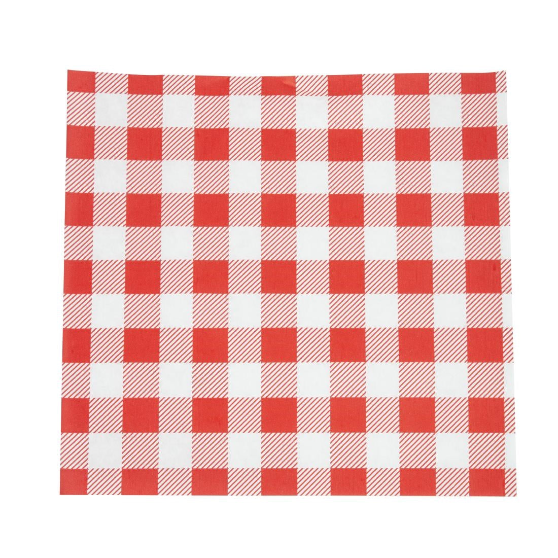 Papier ingraissable vichy rouge 250x250mm lot de 200 — CL657