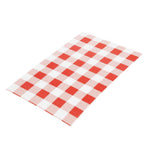 Papier ingraissable vichy rouge 190 x 310mm (lot de 200) — CL658