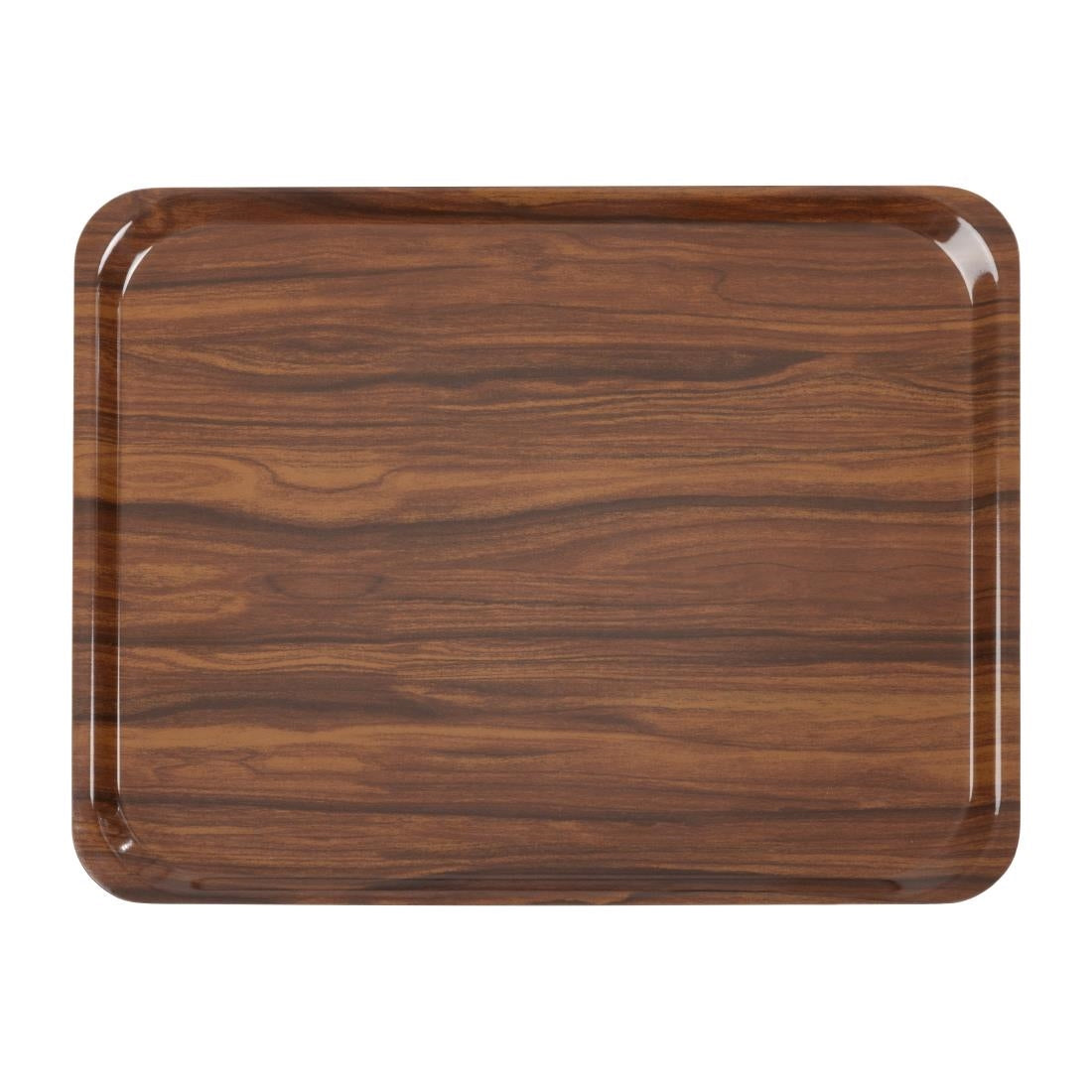 Plateaux stratifiés lisses Capri Cambro noyer 460 mm (lot de 24) — CL702