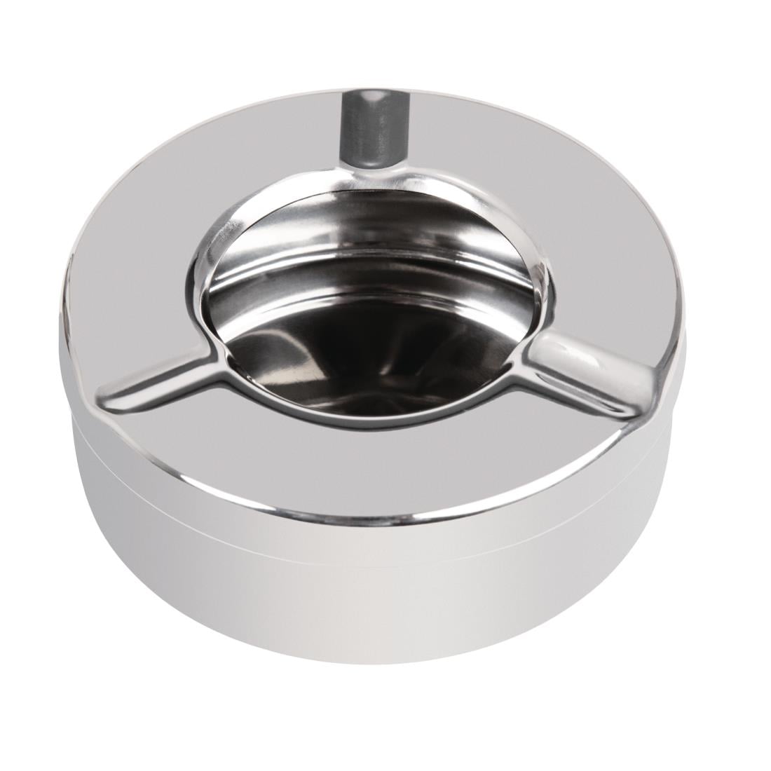Cendrier inox antivent Olympia 90mm (lot de 6) — CM368