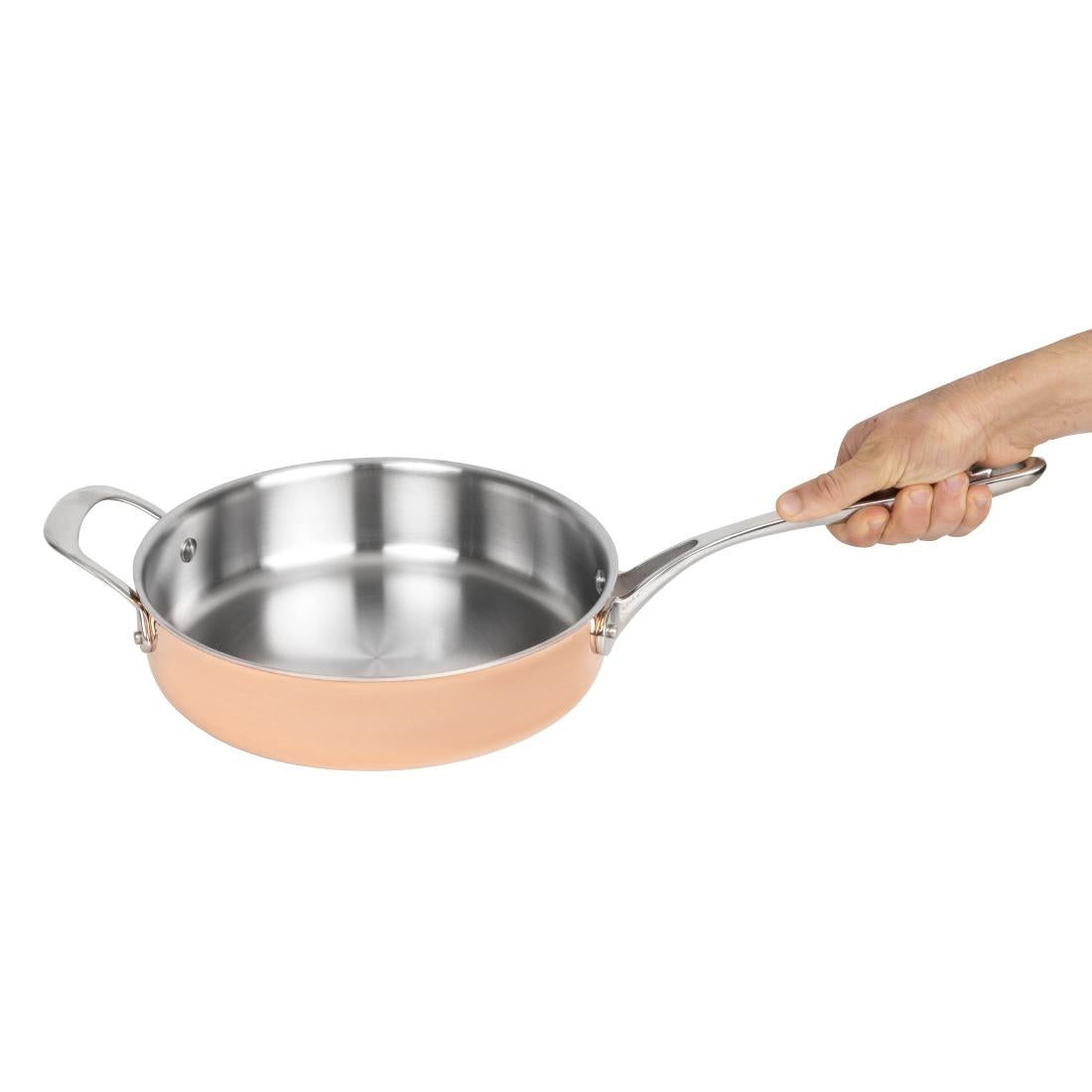 Sauteuse en cuivre 3 couches induction Vogue 240mm — CM676