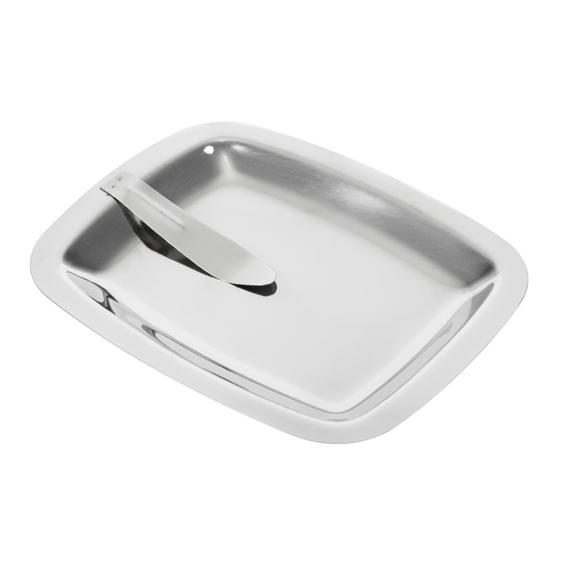 Plateau addition inox avec clip Olympia — CM759