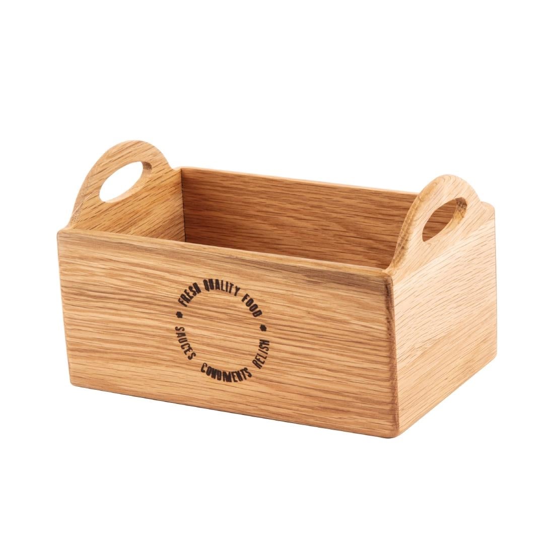 Porte-condiments en chêne avec inscription Olympia 230mm — CN517