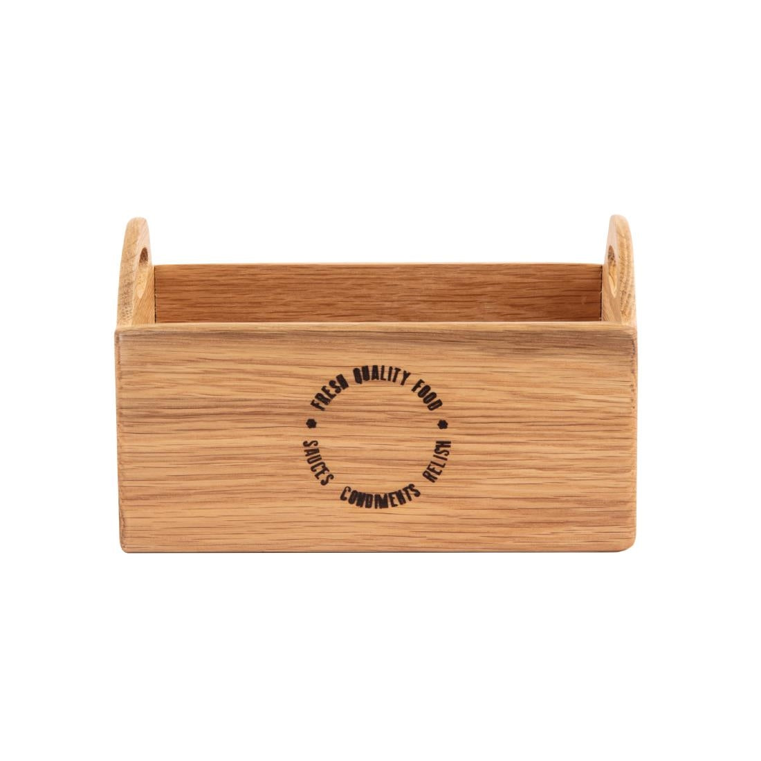 Porte-condiments en chêne avec inscription Olympia 230mm — CN517