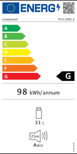 Étiquette énergétique officielle — Combisteel 7013.2560 — classe G