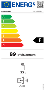 Étiquette énergétique officielle — Combisteel 7013.2565 — classe G