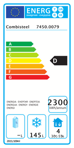 Étiquette énergétique officielle — Combisteel 7450.0079 — classe D