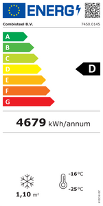 Étiquette énergétique officielle — Combisteel 7450.0145 — classe D