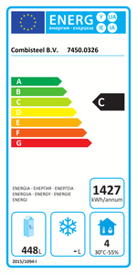 Étiquette énergétique officielle — Combisteel 7450.0326 — classe C
