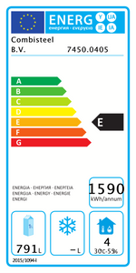 Étiquette énergétique officielle — Combisteel 7450.0405 — classe E