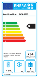 Étiquette énergétique officielle — Combisteel 7450.0760 — classe B