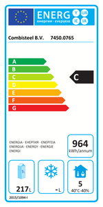 Étiquette énergétique officielle — Combisteel 7450.0765 — classe C