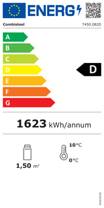 Étiquette énergétique officielle — Combisteel 7450.0820 — classe D
