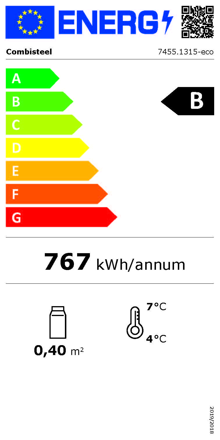 Étiquette énergétique officielle — Combisteel 7455.1315 — classe B