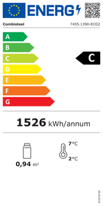 Étiquette énergétique officielle — Combisteel 7455.1390 — classe C