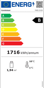 Étiquette énergétique officielle — Combisteel 7455.3155 — classe B