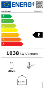 Étiquette énergétique officielle — Combisteel 7464.0094 — classe E
