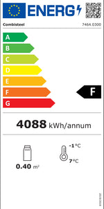 Étiquette énergétique officielle — Combisteel 7464.0300 — classe F