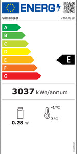 Étiquette énergétique officielle — Combisteel 7464.0310 — classe E