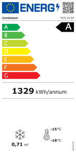 Étiquette énergétique officielle — Combisteel 7472.0134 — classe A