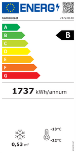 Étiquette énergétique officielle — Combisteel 7472.0140 — classe B