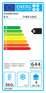 Étiquette énergétique officielle — Combisteel 7489.5005 — classe B