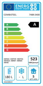 Étiquette énergétique officielle — Combisteel 7489.5400 — classe A