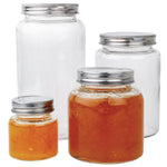 Bocaux à conserves en verre avec couvercle à visser Vogue 330ml (lot de 6) — CP082