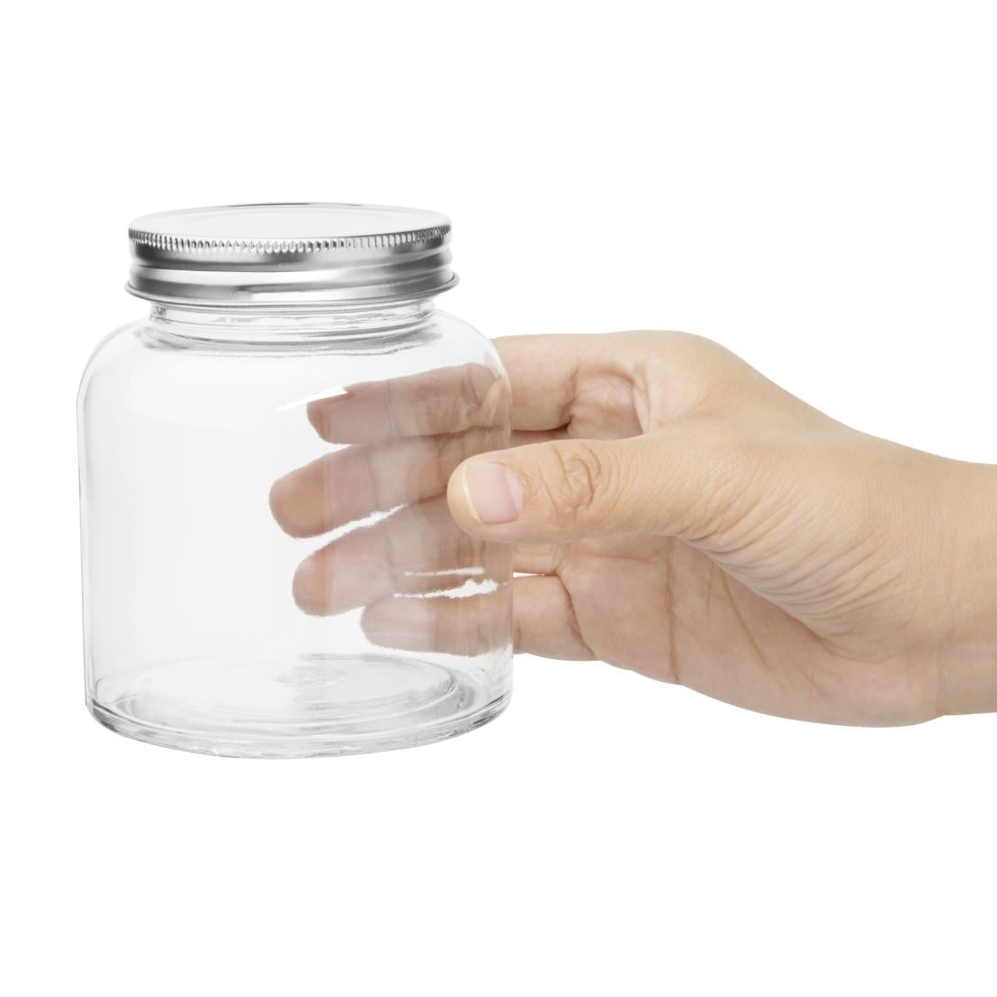 Bocaux à conserves en verre avec couvercle à visser Vogue 330ml (lot de 6) — CP082