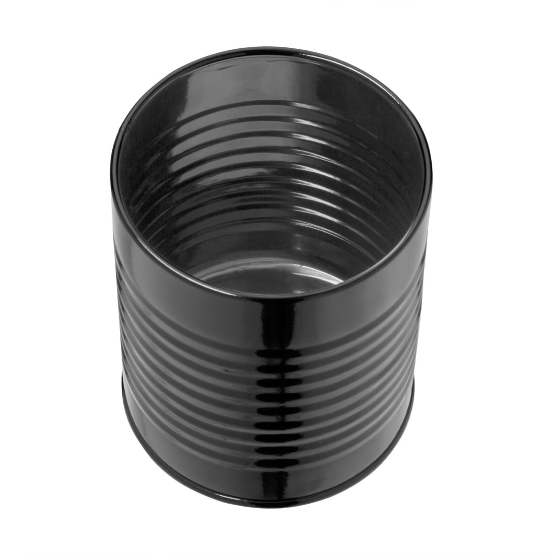 Récipient boîte de conserve en acier galvanisé Olympia noir — CP498