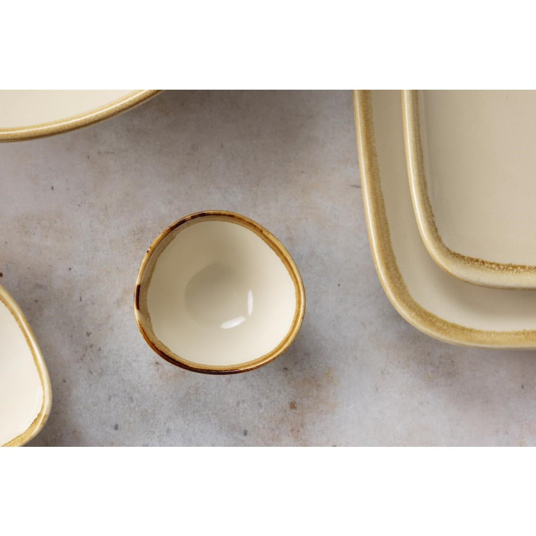 Pot à sauce Olympia Kiln couleur sable 70mm (lot de 12) — CP956