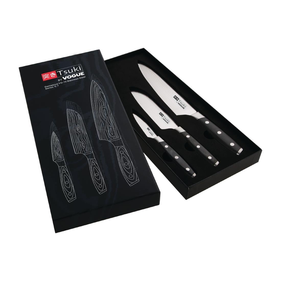 Coffret cadeau 3 couteaux Vogue Tsuki Series 7 — CR403