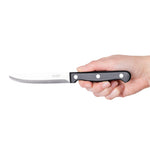 Couteau à steak arrondi Olympia Taverna manche noir (lot de 12) — CS716