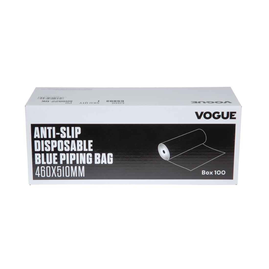 Poches à douille jetables antidérapantes bleues Vogue (lot de 100) — CS803