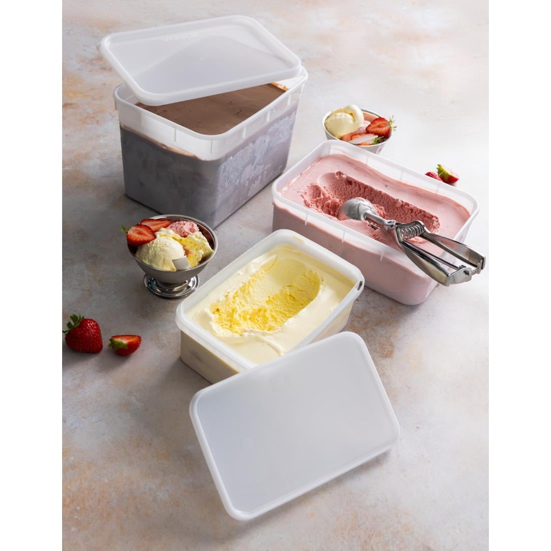 Bacs à glace Fiesta Reusable 1,2L (lot de 40) — DA570