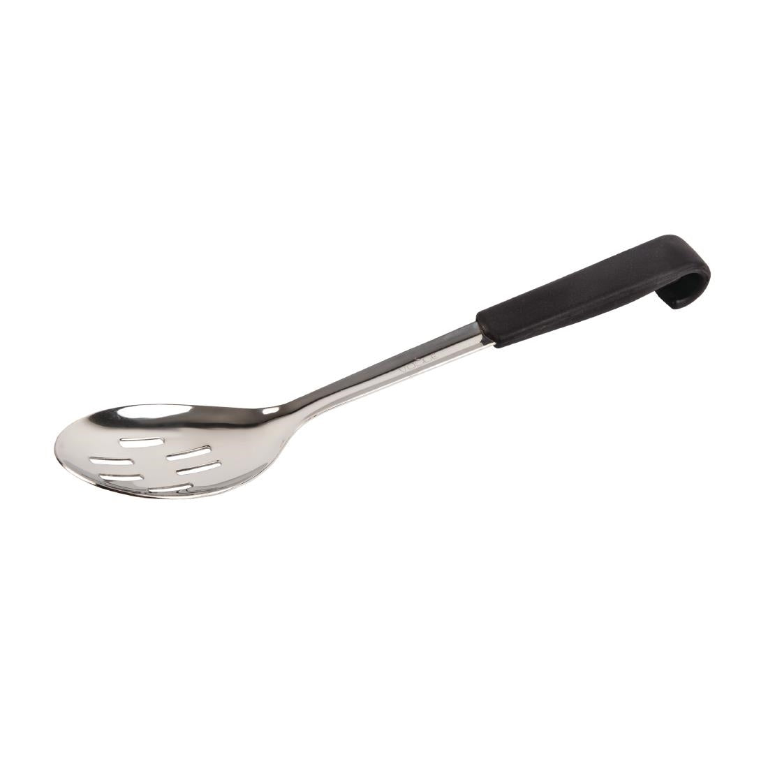 Cuillère de service perforée manche noir Vogue 34 cm — CS911