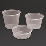 Pots à sauce micro-ondables en plastique Fiesta Recyclable 50ml (lot de 100) — CT285