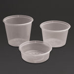 Pots à sauce micro-ondables en plastique Fiesta Recyclable 100ml (lot de 100) — CT286