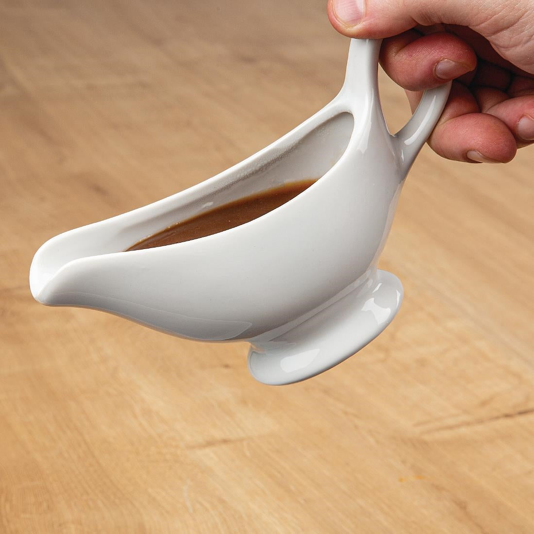 Saucières blanches Olympia Whiteware 180ml (Lot de 6) — C243