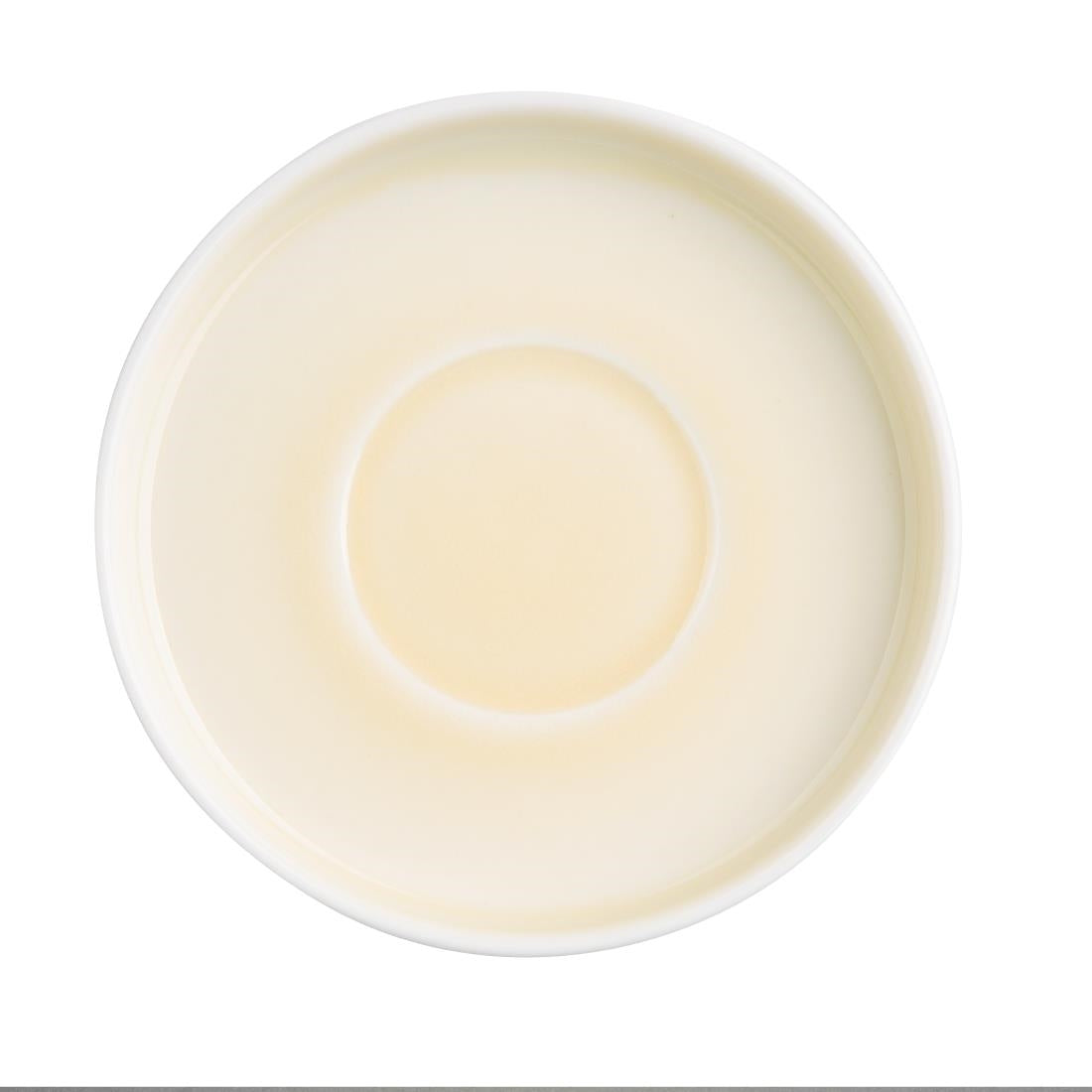 Soucoupes Olympia Fondant jaunes 135mm (lot de 6) — CU425