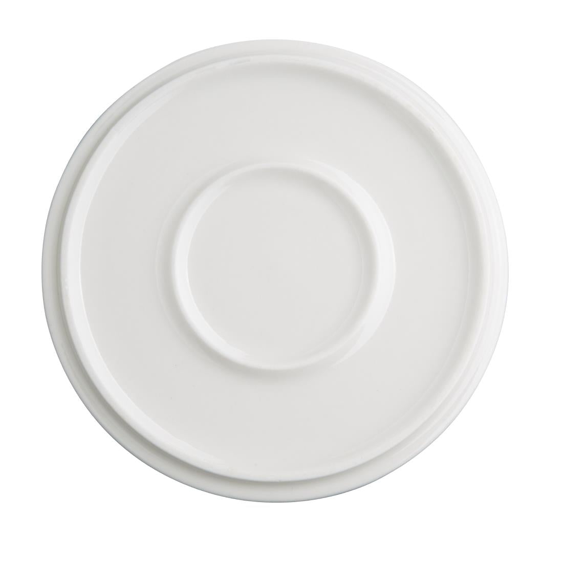 Soucoupes Olympia Fondant jaunes 135mm (lot de 6) — CU425