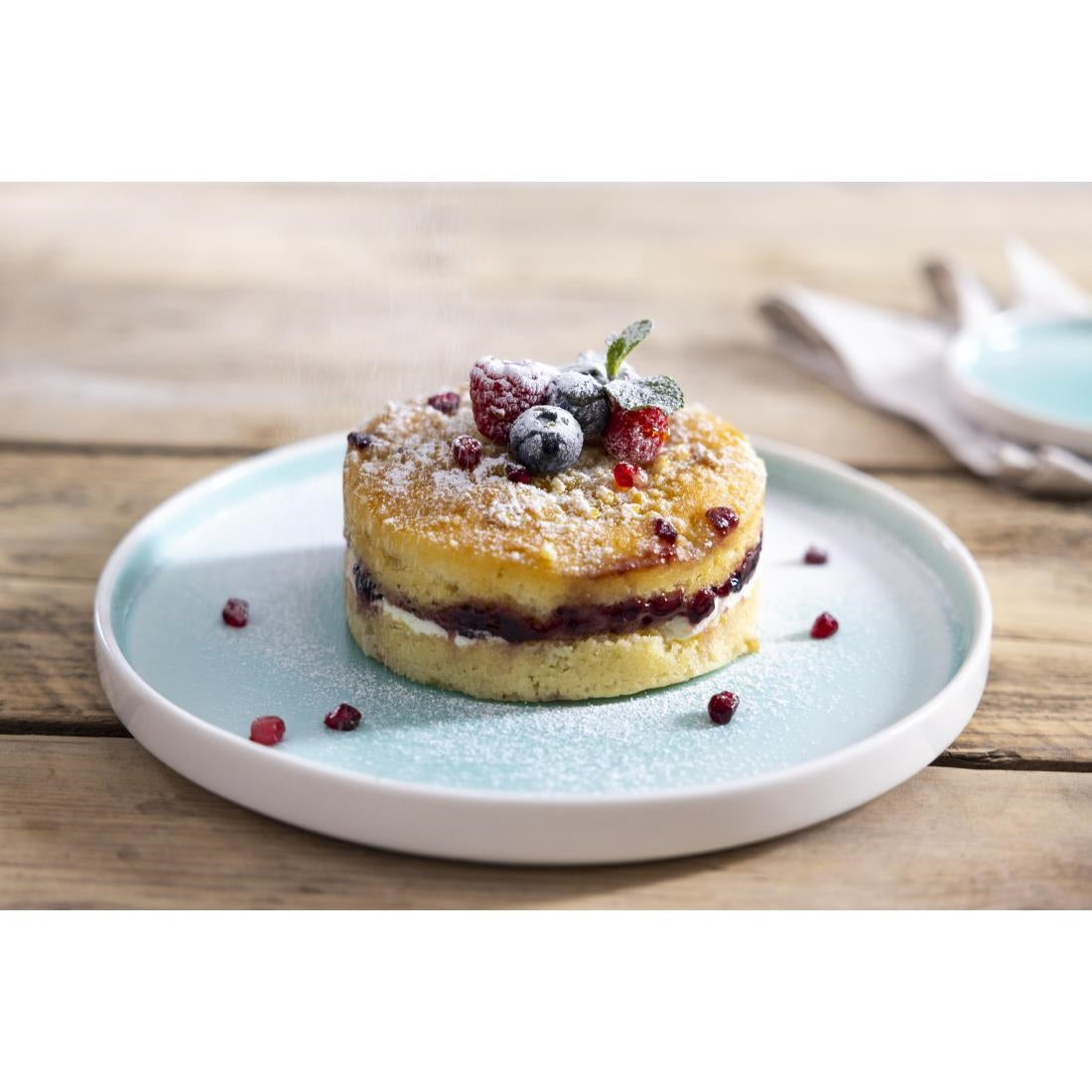 Assiettes Olympia Fondant Vertes 270mm (lot de 4) — CU434