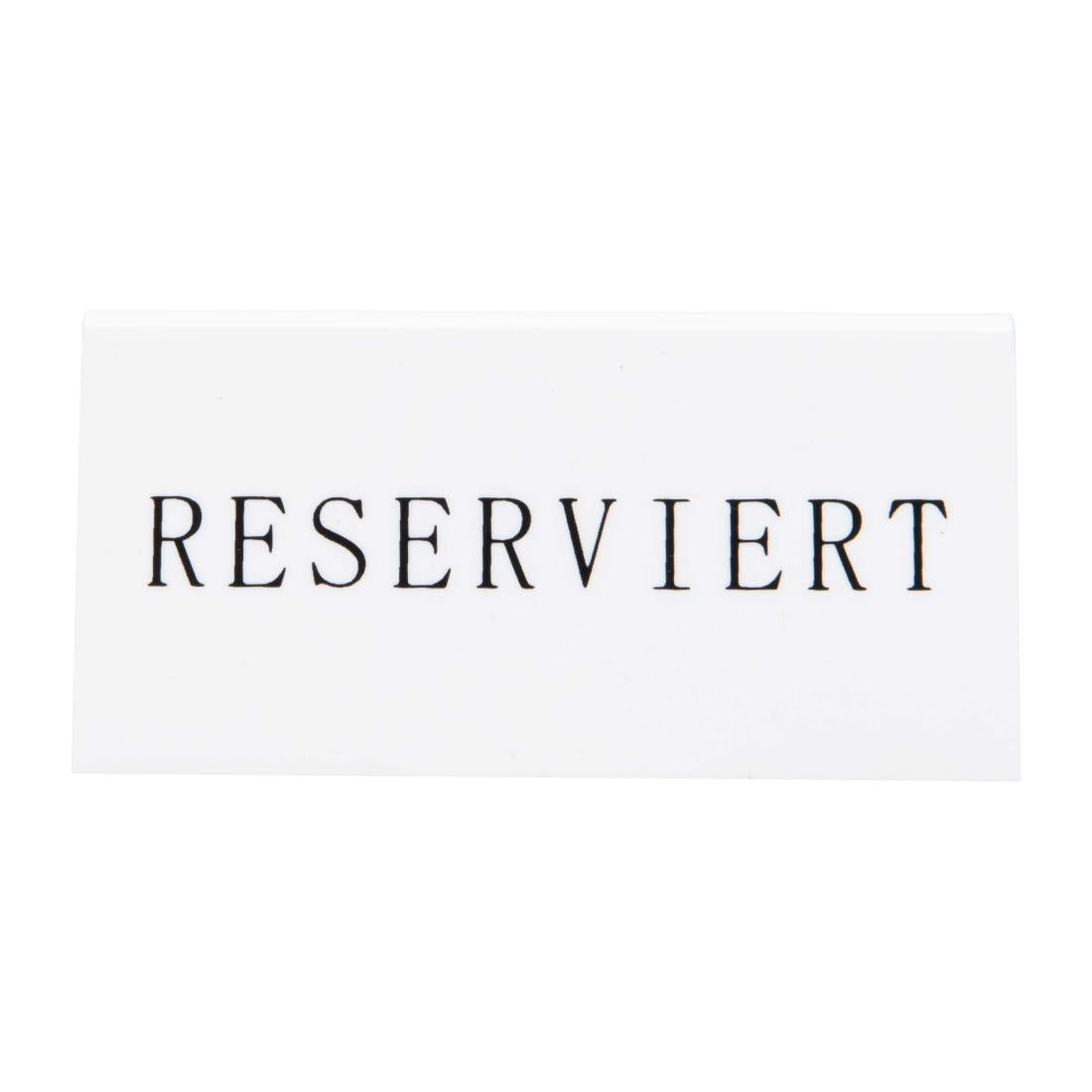 Chevalets table réservée Securit "Reserviert" (lot de 5) — CU913