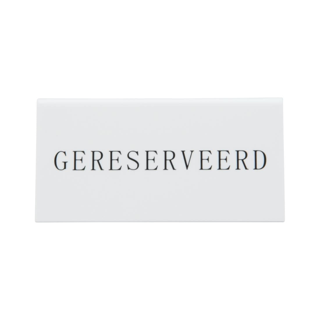 Chevalets table réservée Securit "Gereserveerd" (lot de 5) — CU915