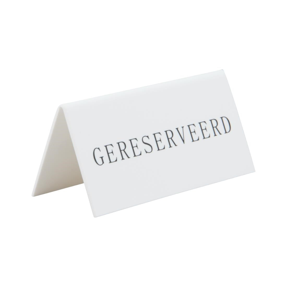 Chevalets table réservée Securit "Gereserveerd" (lot de 5) — CU915